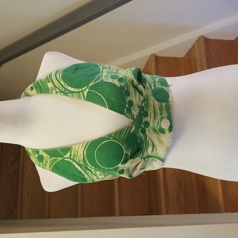 Green Halter Crop Top
